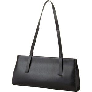 Women’s Black Genuine Leather Trendy Shoulder Bag Small Handbag & Clutch